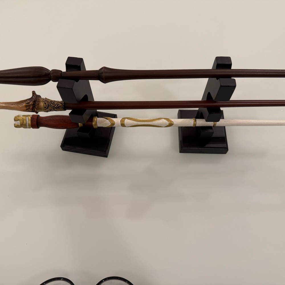 Interactive authentic Harry Potter wands, purchased at Universal Studios